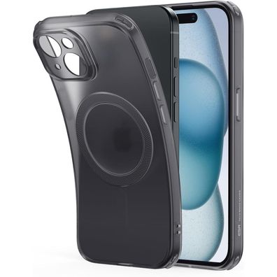 ESR iPhone 15 Hülle, MagSafe kompatibel, Schwarz, Kameraschutz, Stoßfest, Dünn