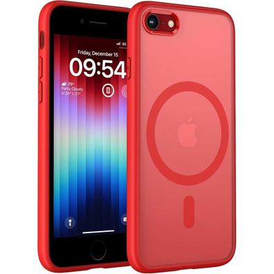 TOCOL MagSafe Hülle für iPhone SE 3/2 (2022/2020) / 8 / 7 (4,7 Zoll) - Rot
