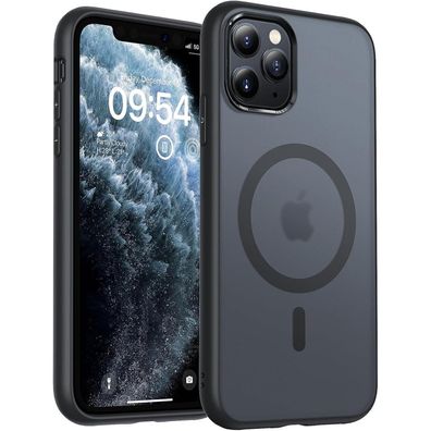 TOCOL iPhone 11 Pro Hülle (5,8 Zoll) MagSafe, stoßfest, matt transluzent