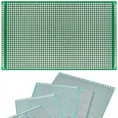 Rosfix Prototypenleiterplatte 90x150 mm – THT, 2,54 mm Raster | Grün