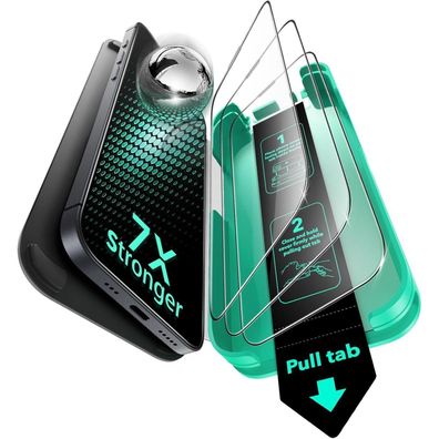 ESR Armorite Displayschutzfolie für iPhone 16/15 (3 Stück) - Gehärtetes Glas