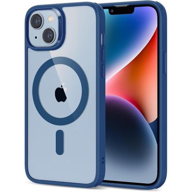ESR Classic Hybrid Hülle für iPhone 14 / 13, MagSafe, Sturzschutz, Klares Blau