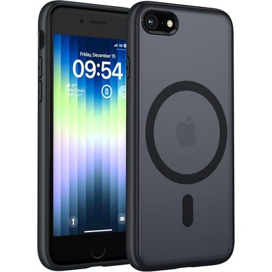 TOCOL MagSafe Hülle für iPhone SE 3/2 (2022/2020) / 8/7 (4,7 Zoll) - Schwarz