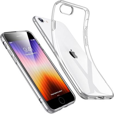 ESR iPhone SE (2020/2022), 8, 7 Hülle - Dünn, Transparent, Weich, TPU Silikon
