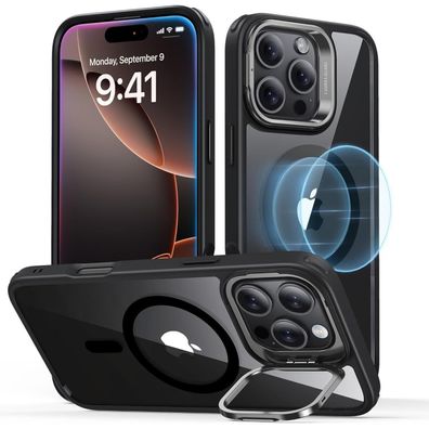 ESR iPhone 16 Pro Max Hülle mit MagSafe und robustem Ständer, Militärschutz