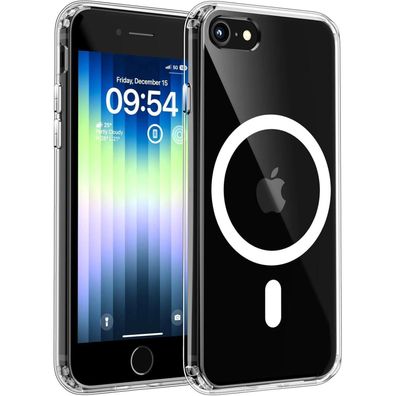 TOCOL iPhone SE 3/2 (2022/2020) / 8/7 Hülle MagSafe - Transparent, Stoßfest