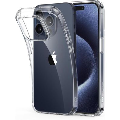 ESR iPhone 15 Pro Hülle, klares Silikon Case, stoßfest und dünn