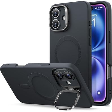 ESR iPhone 16 Hülle, Silikon mit MagSafe Ständer, integrierter Kameraständer
