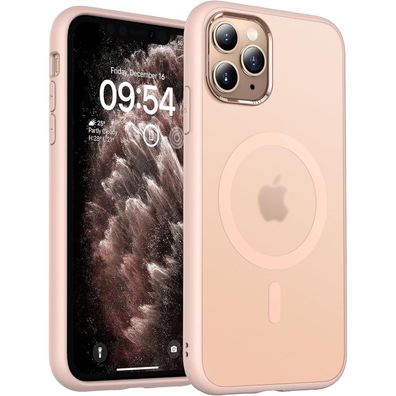 TOCOL MagSafe Hülle für iPhone 11 Pro Max, matt transluzent, stoßfest