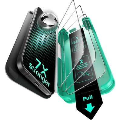 ESR Armorite Displayschutzfolie für iPhone 16 Pro Max, 3 Stück gehärtetes Glas