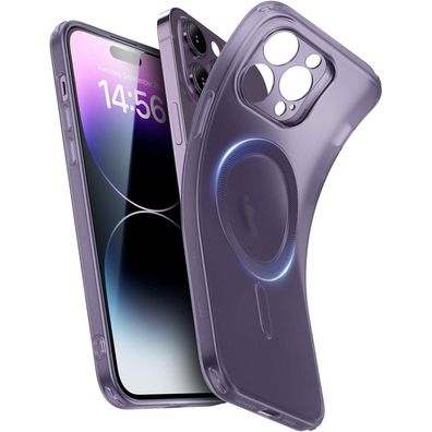 ESR iPhone 14 Pro Max Hülle, Kompatibel mit MagSafe, Klares Silikon, Mattiertes