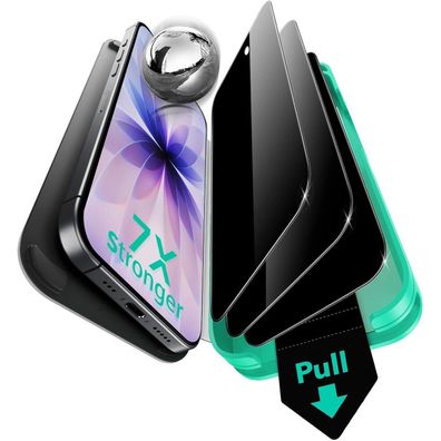 ESR Armorite Sichtschutz Panzerglas für iPhone 17 / 16 Pro (3 Stück) - Antispy