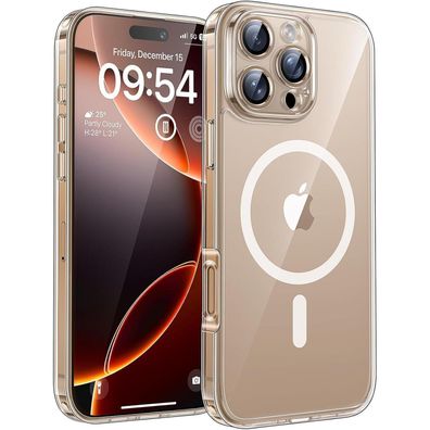 TOCOL iPhone 16 Pro Hülle (6,3 Zoll) - MagSafe, kristallklar, stoßfest