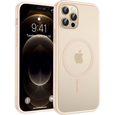 TOCOL iPhone 12 Pro Hülle (6,1 Zoll) - MagSafe, Stoßfest, Matt Transluzent