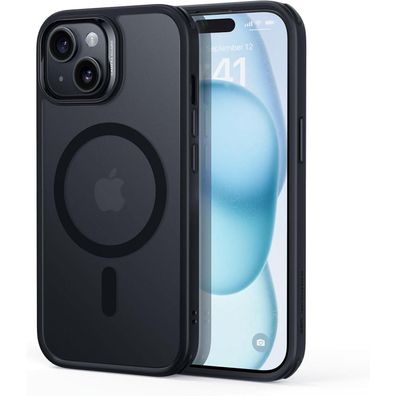 ESR iPhone 15 Hülle, MagSafe kompatibel, Militärschutz, kratzfeste Rückseite
