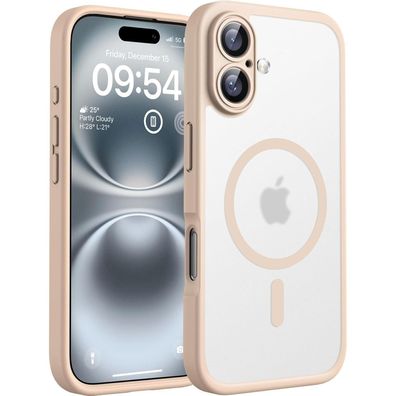 TOCOL iPhone 16 Hülle MagSafe, Wüstensand, Vollständiger Kameraschutz, Stoßfest
