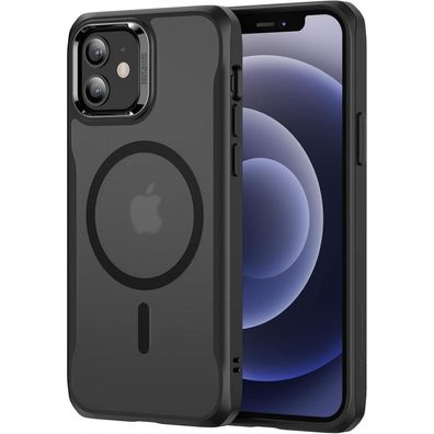 ESR Classic Hybrid MagSafe Hülle für iPhone 12 / 12 Pro, Mattschwarz