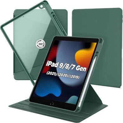 CACOE Rotierende Schutzhülle für iPad 9/8/7 Generation 10.2 Zoll mit