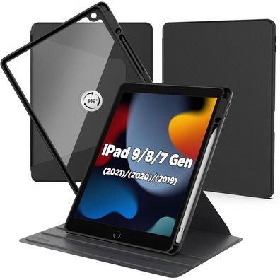 CACOE Rotierende Schutzhülle für iPad 9/8/7 Generation 10.2 Zoll mit