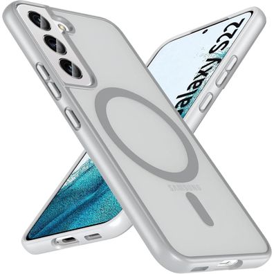 Hensinple Magnetische Hülle für Samsung Galaxy S22, Kompatibel mit MagSafe