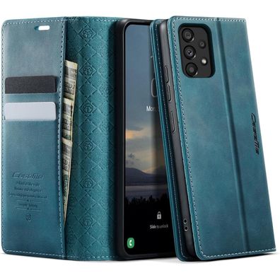 Caseme Handyhülle für Samsung Galaxy A53 5G, Premium Leder Klapphülle mit RFID
