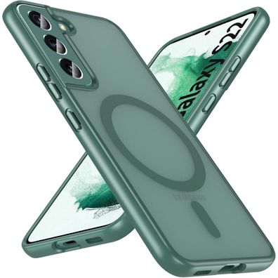 Hensinple Magnetische Hülle für Samsung Galaxy S22 5G, MagSafe Kompatibel