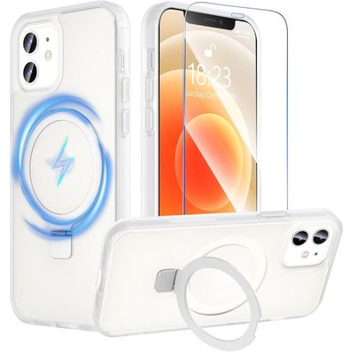Hensinple iPhone 12 / 12 Pro Hülle mit integriertem Magnetständer, MagSafe
