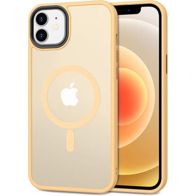 CACOE Hülle für iPhone 12/12 Pro mit MagSafe, stoßfest, kratzfest, transluzent