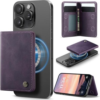 KZB MagSafe Wallet für iPhone 17-12 Serie, PU Leder Kartenhalter mit RFID