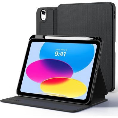 CACOE iPad 11. Gen (A16) 2025 / 10. Gen 2022 Hülle mit Stifthalter, Dünn Folio