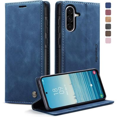 KZB Handyhülle für Samsung Galaxy A56 5G, Klappbar Tasche Flip in Lederoptik