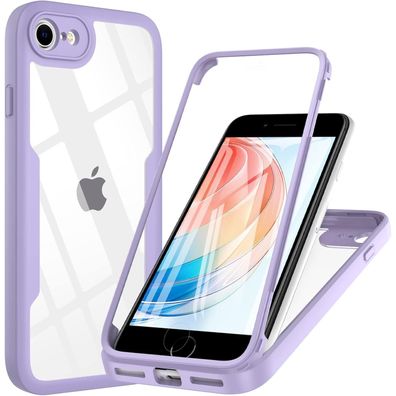 Hensinple Hülle für iPhone SE 2022/2020, 7/8 - 360° Stoßfest mit Displayschutz