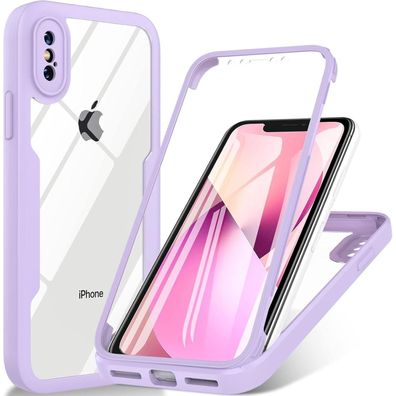 Hensinple 360 Grad Schutzhülle für iPhone X/iPhone XS, Stoßfest mit
