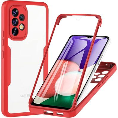 Hensinple Hülle für Samsung Galaxy A53 5G, 360 Grad stoßfest, Vorder- und