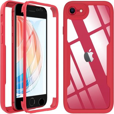 Hensinple Hülle für iPhone SE 2022/2020, 7/8 - 360° Stoßfest mit Displayschutz