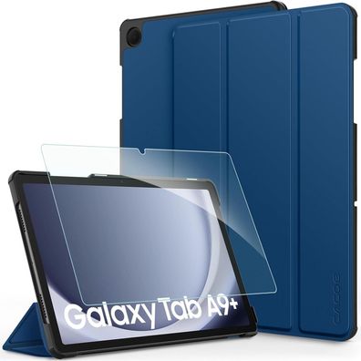 CACOE Hülle für Samsung Galaxy Tab A9+ Plus 11 Zoll 2023 mit Schutzfolie, Ultra