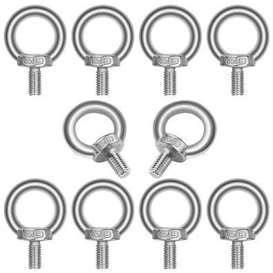 JatilEr M8 * 13 Ringschraube Edelstahl 304, 10 Stück - Rostfrei & Langlebig