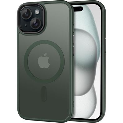 CACOE Hülle für iPhone 15 mit MagSafe, Kameraschutz, stoßfest, kratzfest