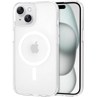 CACOE Hülle für iPhone 15 mit MagSafe, Kameraschutz, stoßfest, kratzfest, matt