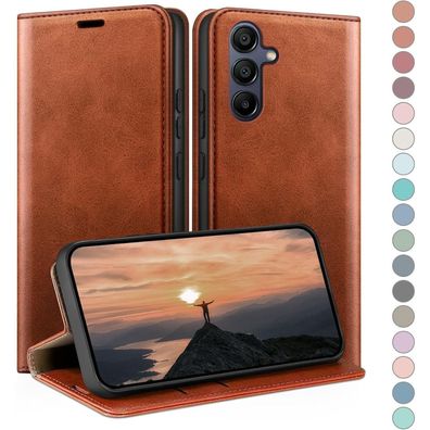 HUOUH Handyhülle für Samsung Galaxy A16, Leder Wallet Case mit Kartenfach, RFID