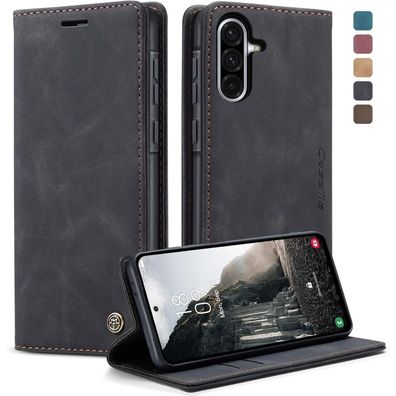 KZB Handyhülle für Samsung Galaxy A56 5G, Klappbar Tasche Flip in Lederoptik