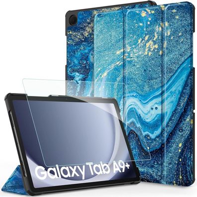 CACOE Hülle für Samsung Galaxy Tab A9+ Plus 11 Zoll 2023 mit Schutzfolie