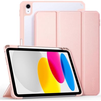 CACOE Hülle für iPad 11./10. Gen (11/10.9 Zoll) mit Stifthalter, transparentem