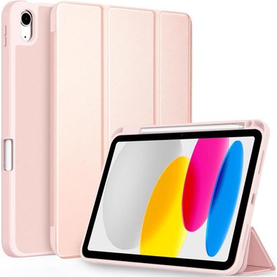 CACOE Hülle für iPad 10./11. Gen. 10.9 Zoll mit Stifthalter, Roségold
