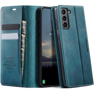 caseme Handyhülle für Samsung Galaxy S21 5G, Klapphülle mit RFID in Lederoptik