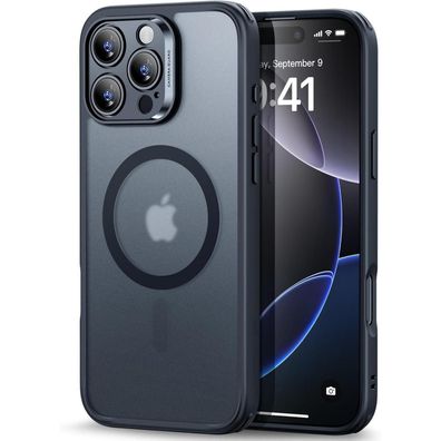 ESR iPhone 16 Pro Max Hülle (4in1) Set, Transparent Matt mit Displayschutz