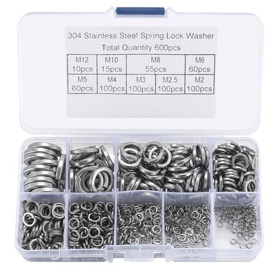 600 Stk Federringe DIN 127 Form B Edelstahl V2A, Unterlegscheiben M2-M12