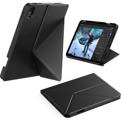 CACOE iPad Hülle 11. Gen 2025 / 10. Gen 10.9 Zoll, Schwarz, mit Stifthalter
