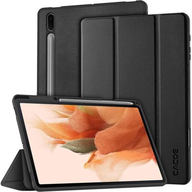 CACOE Ultra Dünn PU Leder Hülle mit Standfunktion für Samsung Galaxy Tab S7 FE