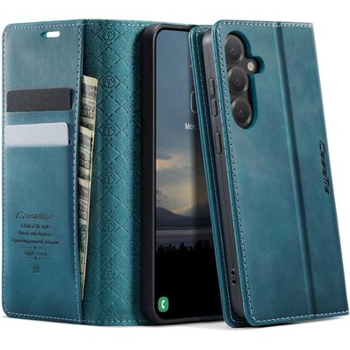 KZB Handyhülle für Samsung Galaxy S24 5G, Premium Leder Klapphülle mit RFID